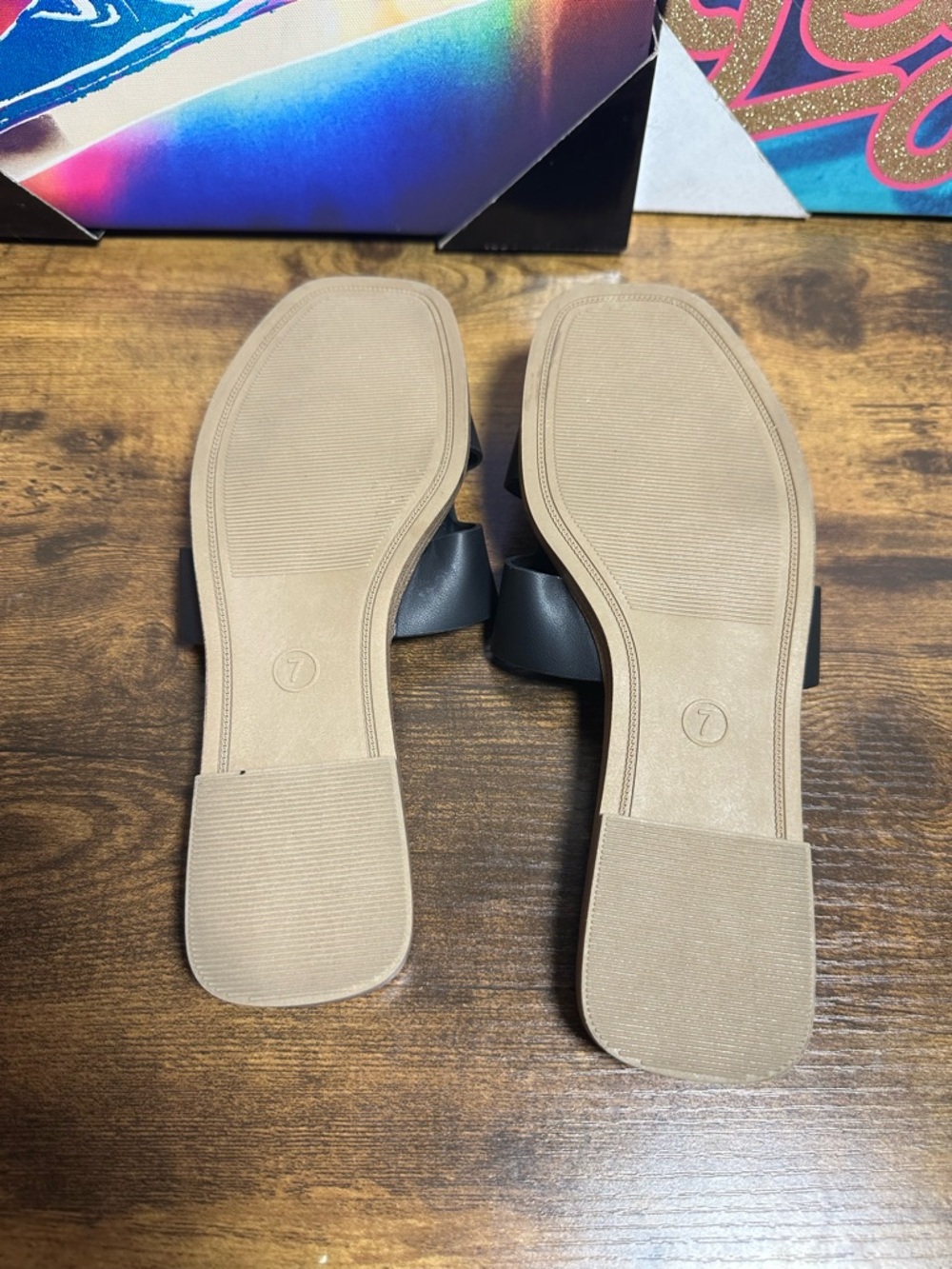 Women's Nina Slide Sandals - A
New Day™ Black 7 - Picture 11 of 11